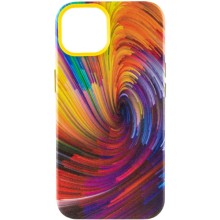 Кожаный чехол Colour Splash для Apple iPhone 11 (6.1") (Оранжевый)