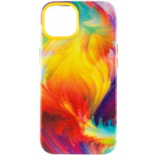 Кожаный чехол Colour Splash для Apple iPhone 11 (6.1") (Желтый)