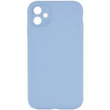 Silicone Case Square Full Camera Protective (AA) NOLOGO для Apple iPhone 11 (6.1") – Голубой