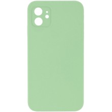 Silicone Case Square Full Camera Protective (AA) NOLOGO для Apple iPhone 11 (6.1") – Мятный