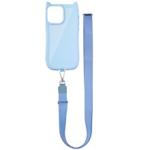 Чехол TPU GETMAN Cat with straps для Apple iPhone 11 (6.1") – Голубой