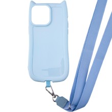Чехол TPU GETMAN Cat with straps для Apple iPhone 11 (6.1") – Голубой