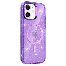 Чехол TPU Eclipse Sparkle (MagFit) для Apple iPhone 11 (6.1") – Фиолетовый