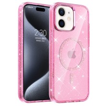 Чехол TPU Eclipse Sparkle (MagFit) для Apple iPhone 11 (6.1") – Розовый