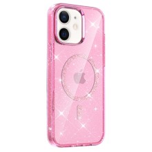 Чехол TPU Eclipse Sparkle (MagFit) для Apple iPhone 11 (6.1") – Розовый