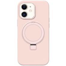 Чохол Silicone Case Full Protective NO LOGO with Ring для Apple iPhone 11 (6.1") – Рожевий