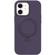 Чохол Silicone Case Full Protective NO LOGO with Ring для Apple iPhone 11 (6.1") – Фіолетовий