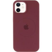 Чохол Silicone Case Full Protective (AA) with MagSafe для Apple iPhone 11 (6.1") – Бордовий
