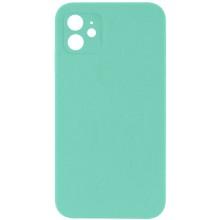 Silicone Case Square Full Camera Protective (AA) NOLOGO для Apple iPhone 11 (6.1") – Бирюзовый