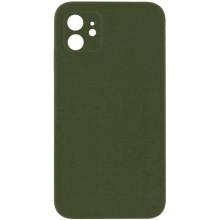 Silicone Case Square Full Camera Protective (AA) NOLOGO для Apple iPhone 11 (6.1") – Зеленый