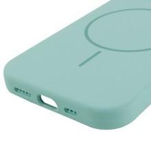 Чохол Silicone Case Full Protective (AA) NO LOGO with MagSafe для Apple iPhone 11 (6.1") – Бірюзовий