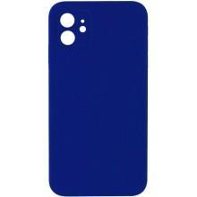 Silicone Case Square Full Camera Protective (AA) NOLOGO для Apple iPhone 11 (6.1") – Синій