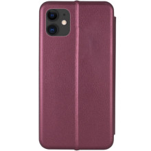Шкіряний чохол-книжка Classy для Apple iPhone 11 (6.1") – Бордовий