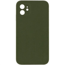 Чехол Silicone Case Square Full Camera Protective (AA) NOLOGO для Apple iPhone 11 (6.1") – Зеленый