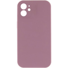 Чехол Silicone Case Square Full Camera Protective (AA) NOLOGO для Apple iPhone 11 (6.1") – Лиловый