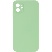 Чехол Silicone Case Square Full Camera Protective (AA) NOLOGO для Apple iPhone 11 (6.1") – Мятный