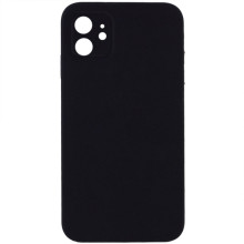 Чехол Silicone Case Square Full Camera Protective (AA) NOLOGO для Apple iPhone 11 (6.1") – Черный