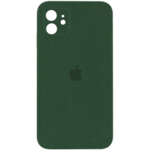 Чехол Silicone Case Square Full Camera Protective (AA) для Apple iPhone 11 (6.1") (Зеленый)