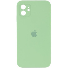 Чехол Silicone Case Square Full Camera Protective (AA) для Apple iPhone 11 (6.1") (Мятный)