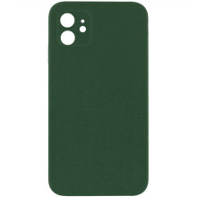 Чехол Silicone Case Square Full Camera Protective (AA) NOLOGO для Apple iPhone 11 (6.1") – Зеленый