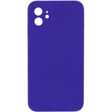 Чехол Silicone Case Square Full Camera Protective (AA) NOLOGO для Apple iPhone 11 (6.1") – Фиолетовый