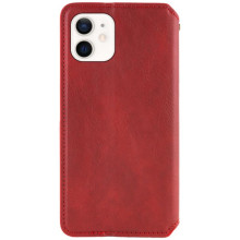 Кожаный чехол-книжка GETMAN Cubic (PU) для Apple iPhone 11 (6.1") – Красный