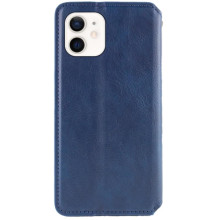Кожаный чехол-книжка GETMAN Cubic (PU) для Apple iPhone 11 (6.1") – Синий