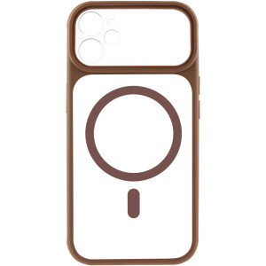 Чохол TPU+PC GETMAN Moon Clear with MagSafe для Apple iPhone 11 (6.1") – Brown