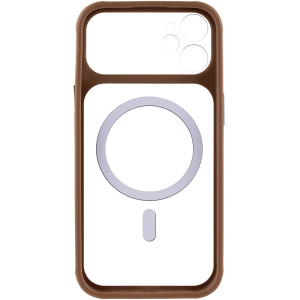 Чохол TPU+PC GETMAN Moon Clear with MagSafe для Apple iPhone 11 (6.1") – Brown