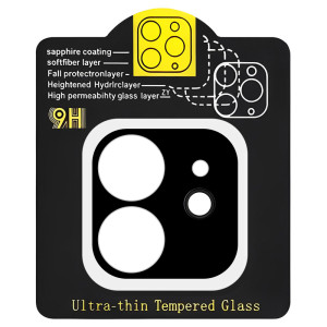 Защитное стекло на камеру Full Block (тех.пак) для Apple iPhone 11 (6.1") – Черный