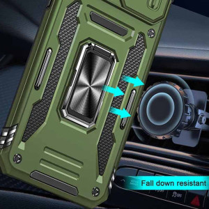 Ударостійкий чохол Camshield Army Ring для Apple iPhone 11 (6.1") (Оливковий)