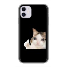Бампер з принтом Меми для iPhone 11 (Кіт у сльозах)