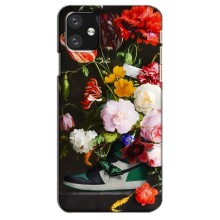 Брендновые Чехлы для iPhone 11 - (PREMIUMPrint) – Nike цветы