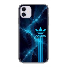Чохли Адидас для iPhone 11 (AlphaPrint) (Синій Адідас)