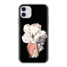 Чехлы (ART) Цветы на iPhone 11 (VPrint) (Білі квіти)