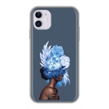 Чехлы (ART) Цветы на iPhone 11 (VPrint) (Квіти на голові)