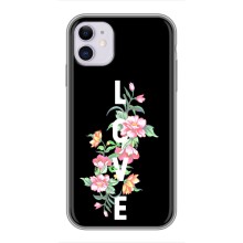 Чехлы для любимой на Еппл 11 (VPrint) (Квіти LOVE)