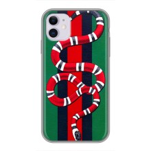 Чохли  GUCCI для Еппл 11 (AlphaPrint) (Gucci змія)