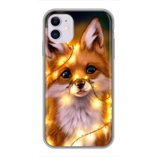 Чохли з картинкою Лисичка для iPhone 11 (VPrint) (Лисичка в гірляндах)