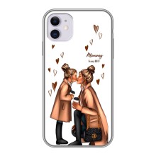 Чохол з друком для iPhone 11 - (Мама з дитинкою) (AlphaPrint) (Донька і мама)