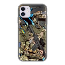 Чехлы с картинкой ЗСУ для iPhone 11 (AlphaPrint) (Воїн ЗСУ)