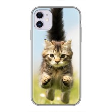 Чохли з Котиками для iPhone 11 (VPrint) (Прижок кота)