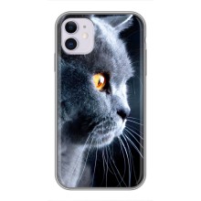 Чохли з Котиками для iPhone 11 (VPrint) (Сірий Кіт)