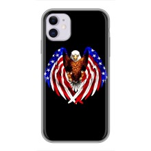 Чехол Флаг USA для iPhone 11 (Крылья США)