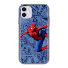 Силиконовый Чехол для iPhone 11 (Человек Паук)