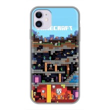 Чохол Майнкрафт на iPhone 11 (AlphaPrint) Minecraft (фон Minecraft)