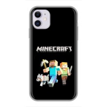 Чохол Майнкрафт на iPhone 11 (AlphaPrint) Minecraft (герої Minecraft)