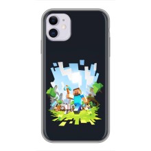 Чохол Майнкрафт на iPhone 11 (AlphaPrint) Minecraft (персонажі Minecraft)