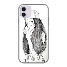 Чохол з друком для iPhone 11 - (Мода) (AlphaPrint) (Фото дівчини)