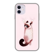 Чохол на Еппл 11 з Котиками (VPrint) (Котик падає)